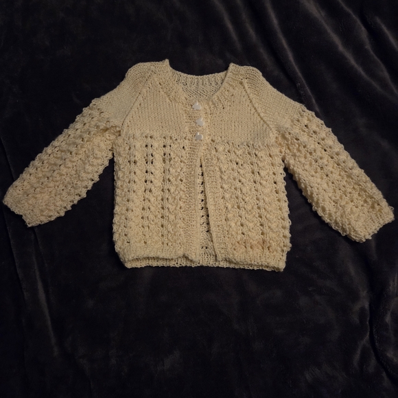 Handmade Other - Yellow Knit Infant Sweater